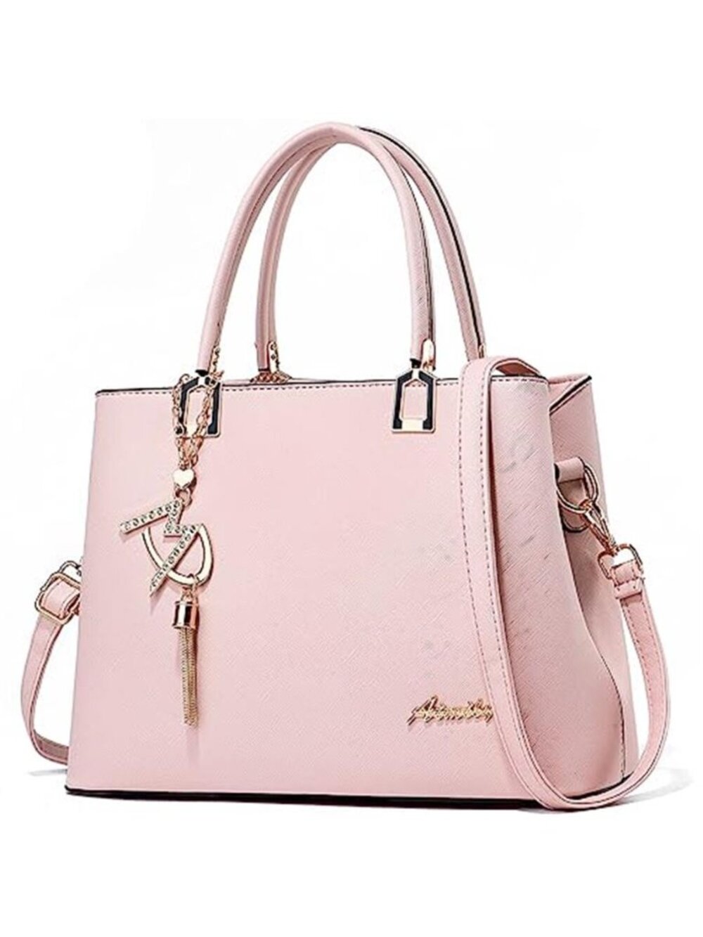 Womens PU Leather Satchel Handbag Tote Shoulder Bag Crossbody Purse Top Handle